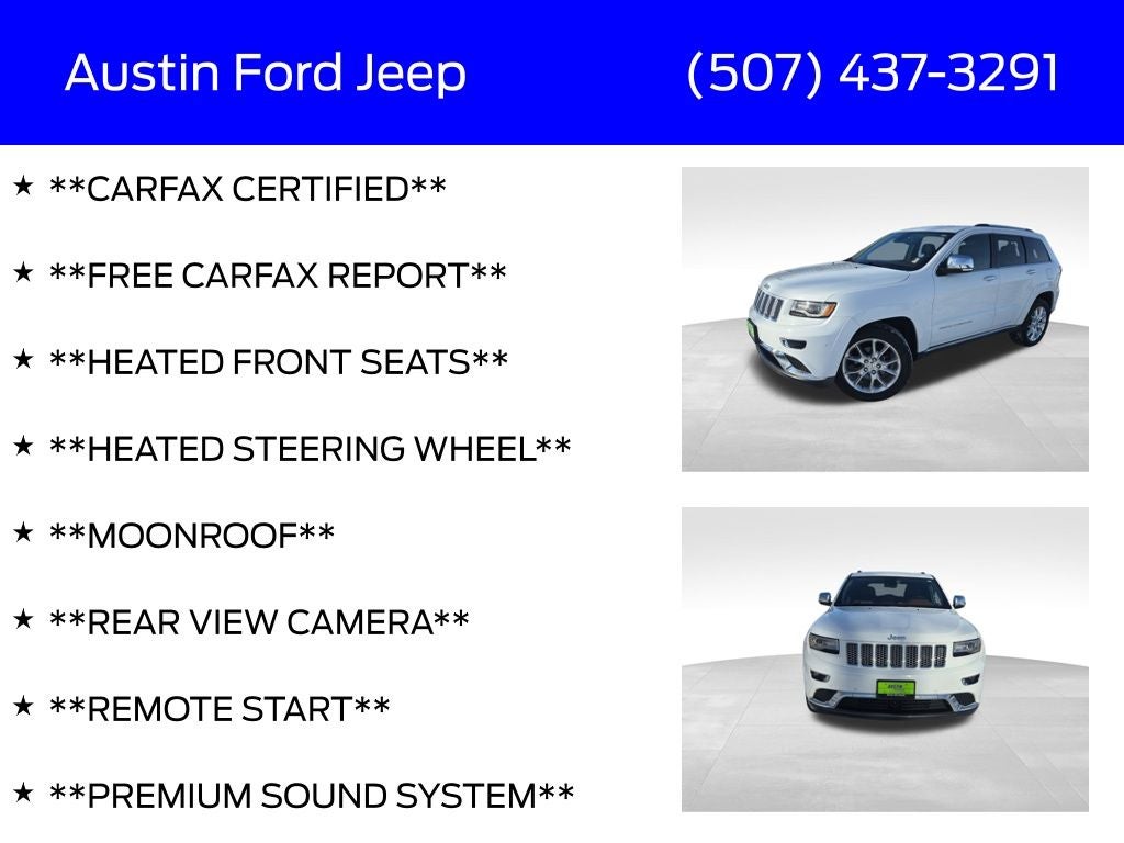 2015 Jeep Grand Cherokee Summit