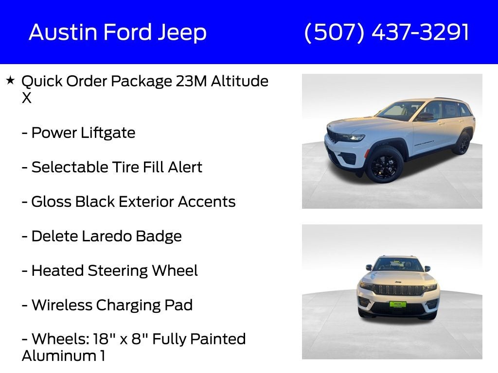 2025 Jeep Grand Cherokee GRAND CHEROKEE ALTITUDE X 4X4