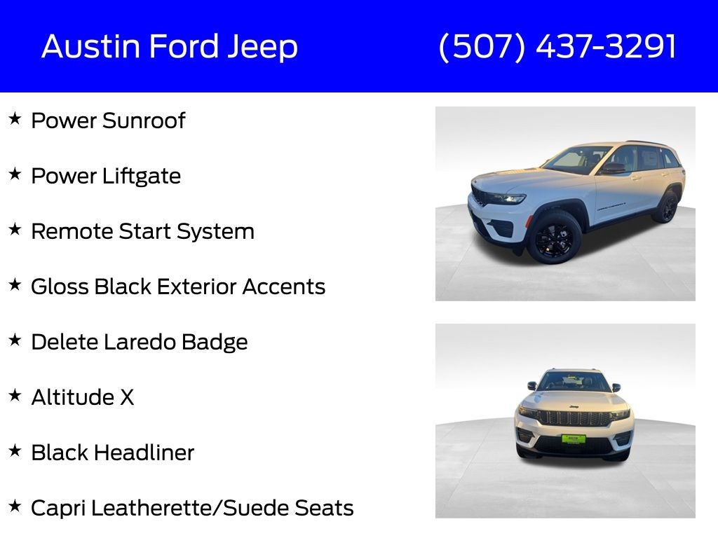 2025 Jeep Grand Cherokee GRAND CHEROKEE ALTITUDE X 4X4