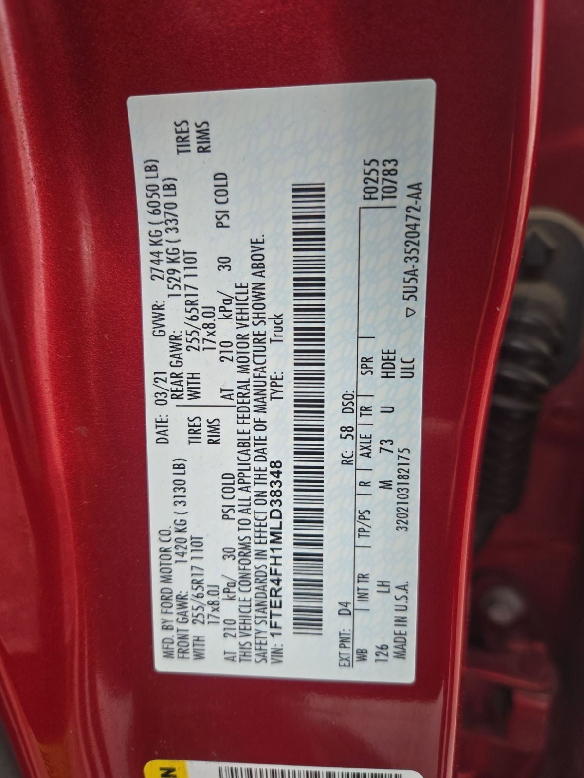 2021 Ford Ranger XLT