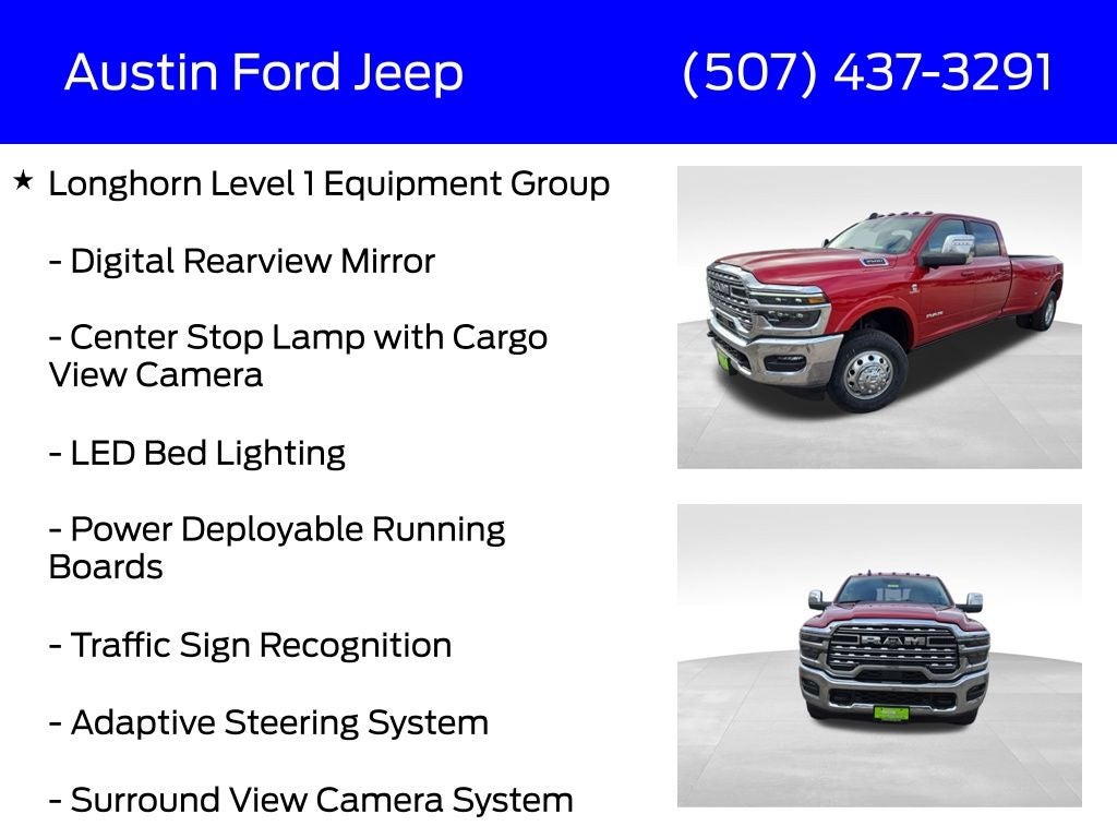 2026 RAM Ram 3500 RAM 3500 LIMITED LONGHORN CREW CAB 4X4 8' BOX