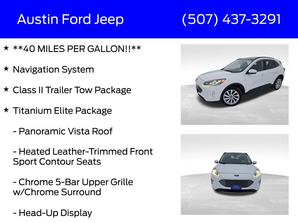 2021 Ford Escape Titanium Hybrid