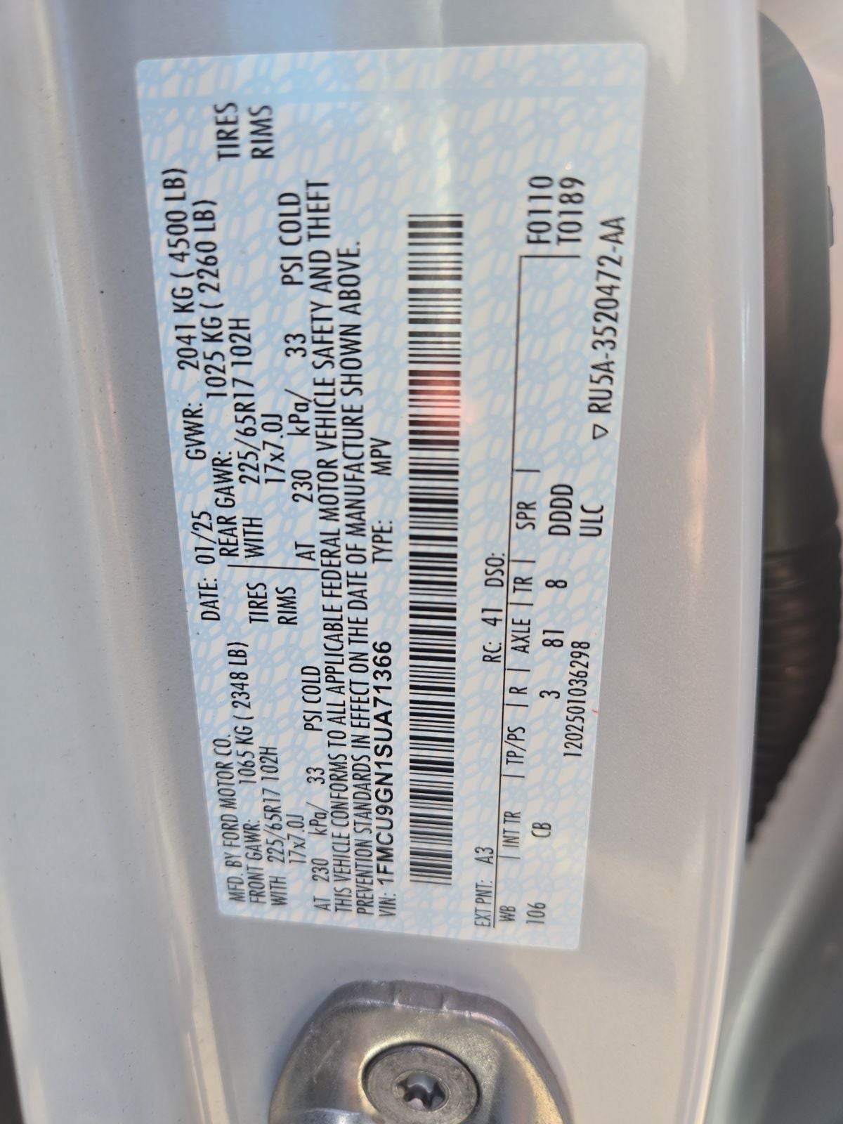 2025 Ford Escape Active