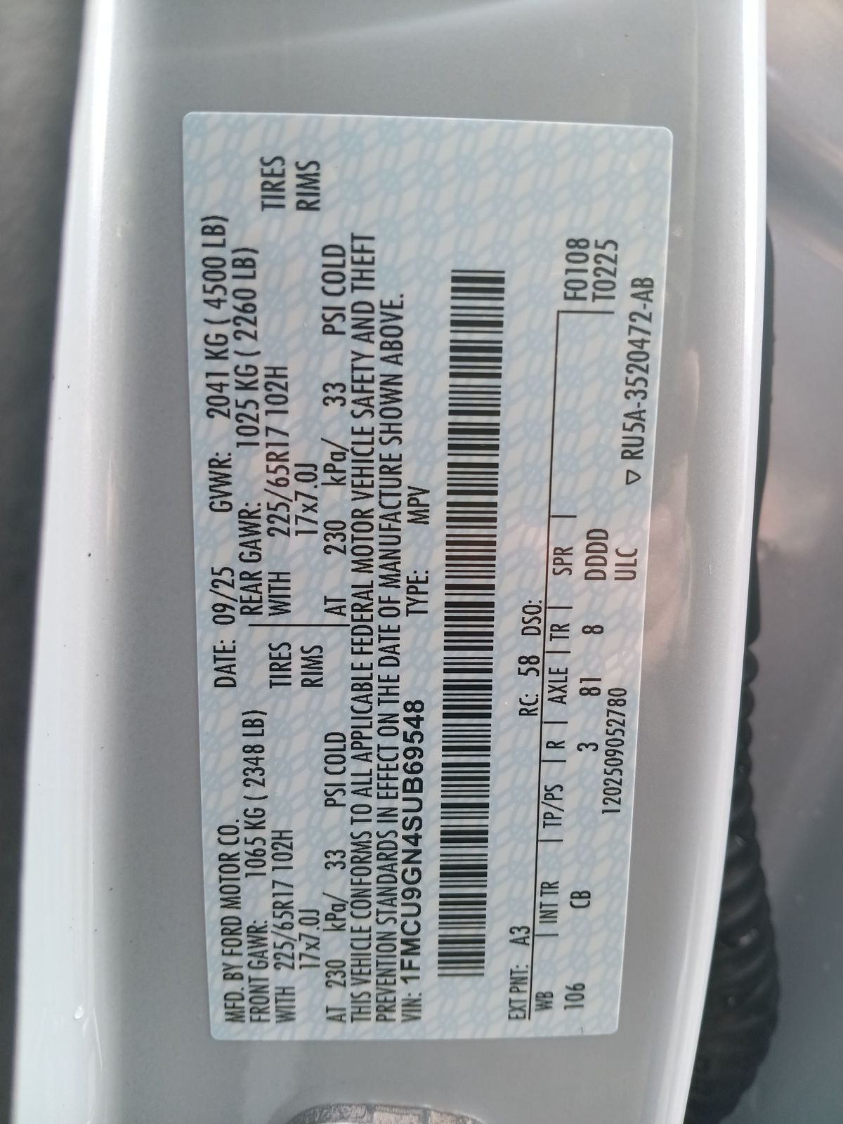 2025 Ford Escape Active