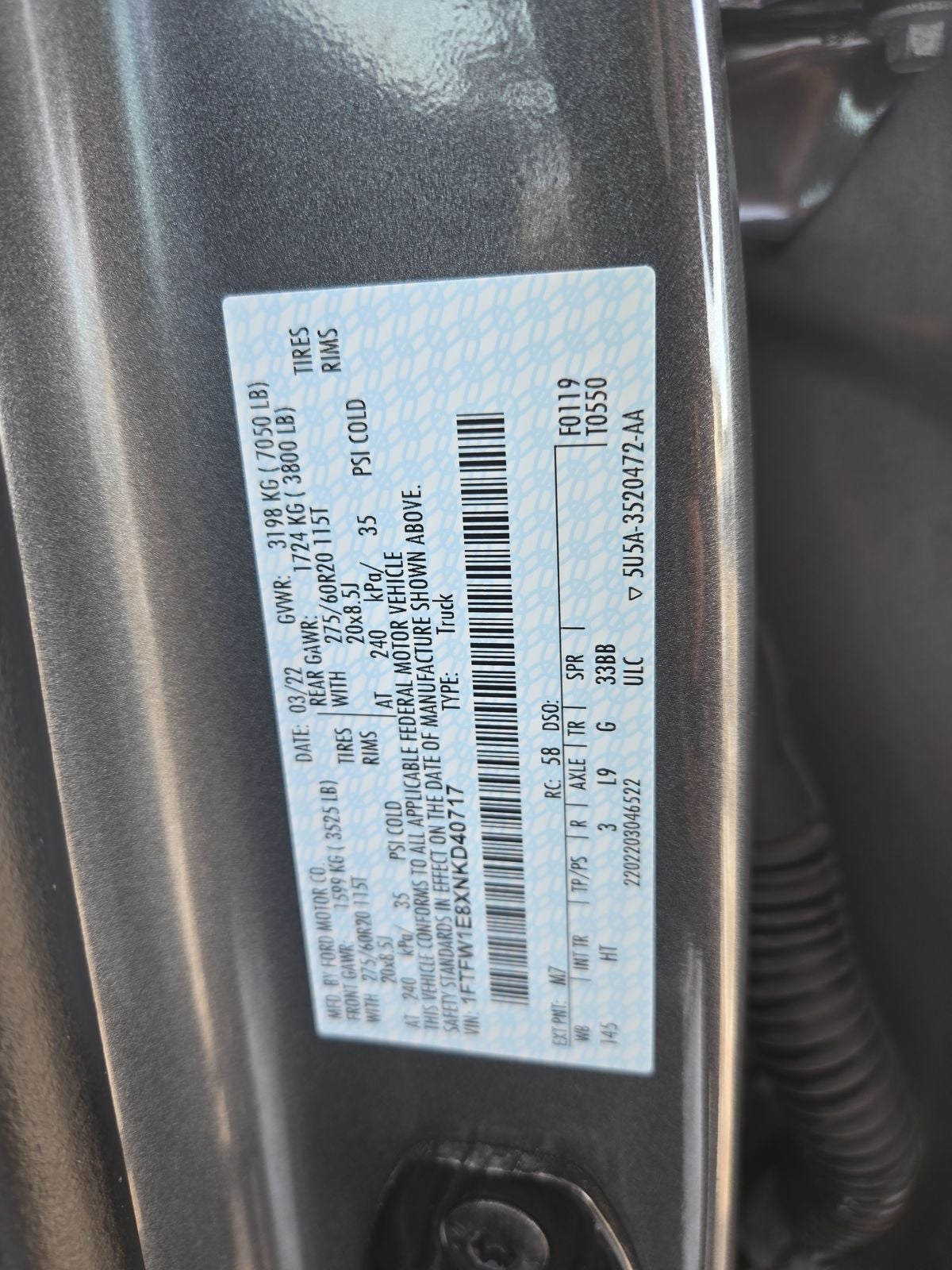 2022 Ford F-150 Lariat