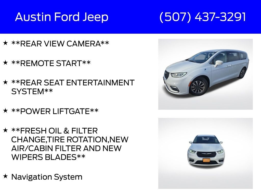 2022 Chrysler Pacifica Hybrid Touring L Theatre System!