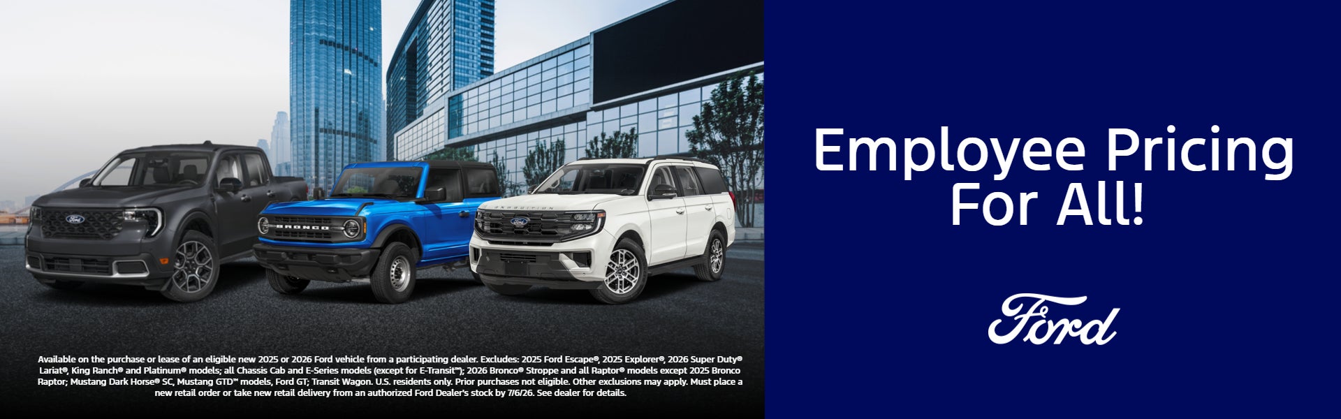 Employee Pricing. You Pay What We Pay. American Value. For A
